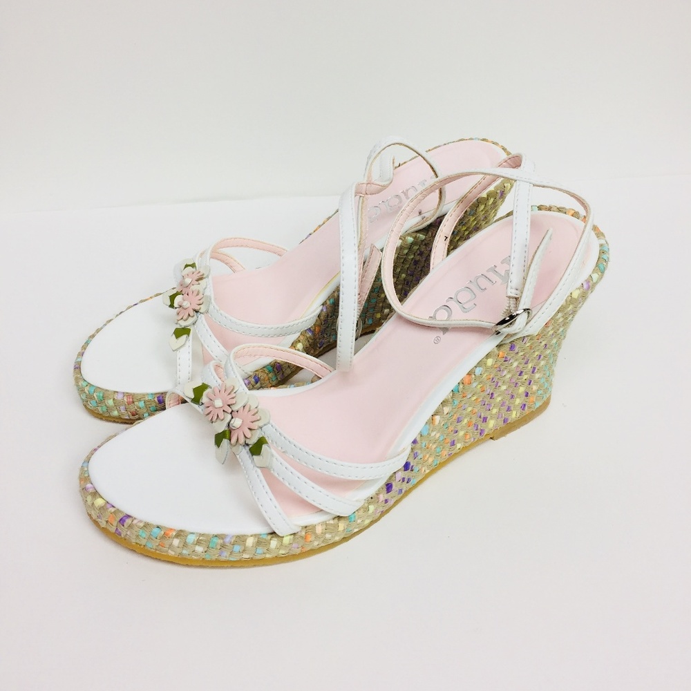 1990s Mudd Woven Wedge Heels